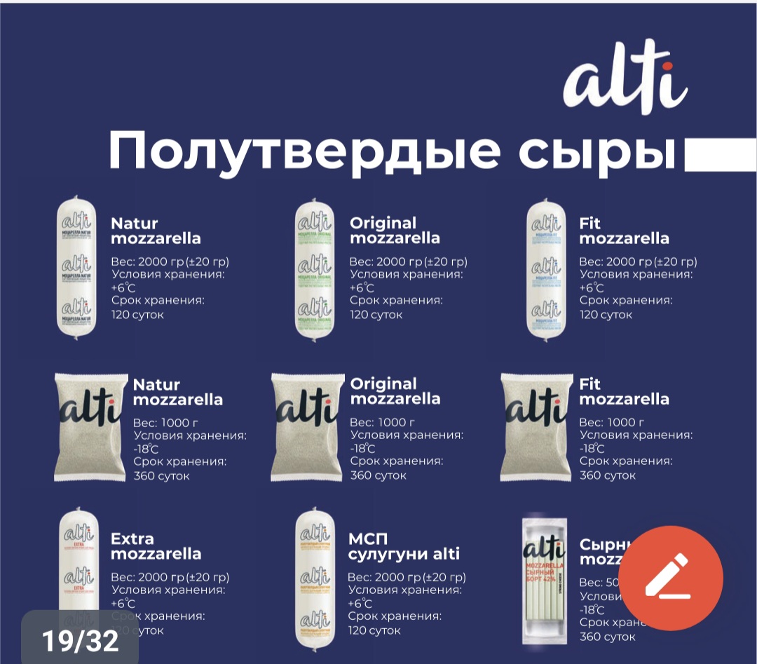 Сыр Моцарелла Original Alti батон